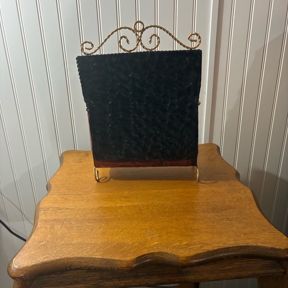 Festive Vintage-Style Metal Christmas Holiday Bin/Basket - Picture 6 of 9